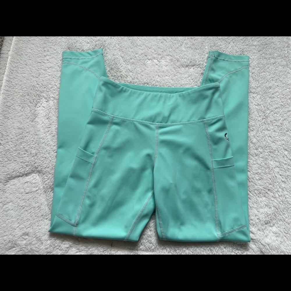Curves n combatboots candy mint leggings with pockets